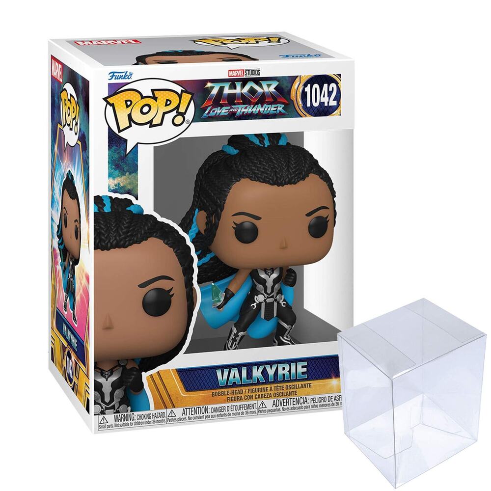 Funko POP Marvel Thor Love and Thunder #1042 Valkyrie W/ Protector Vinyl Figure